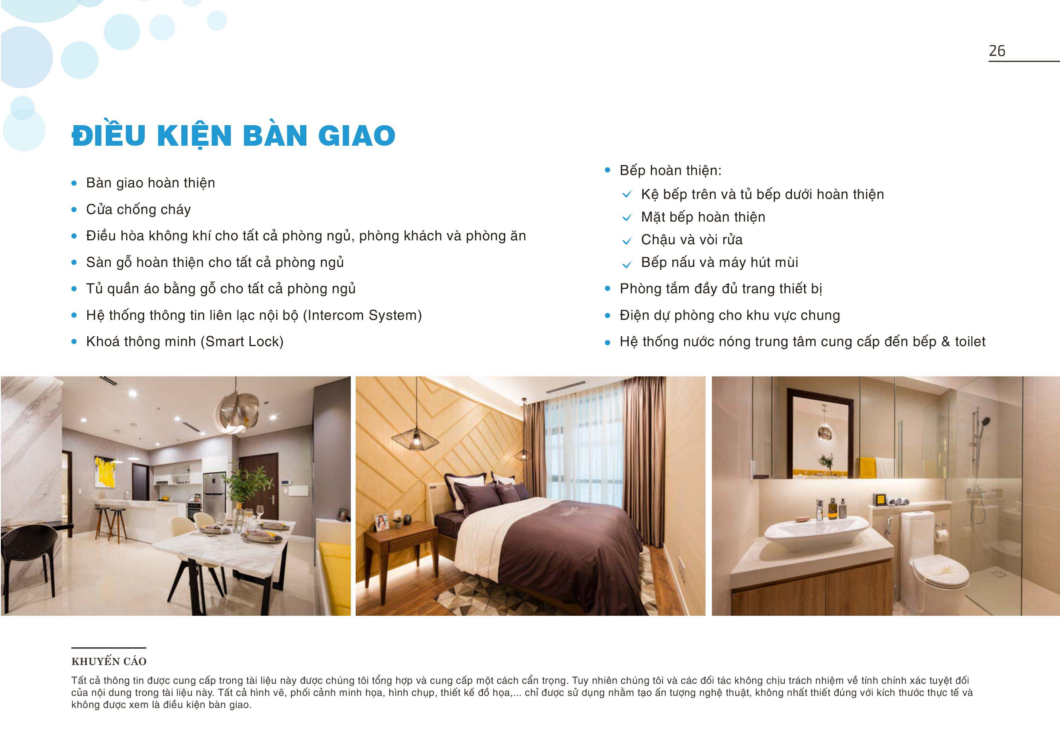 dieu kien ban giao can ho one verandah