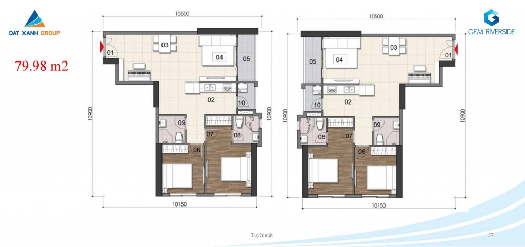 can ho gem riverside 2 phong ngu