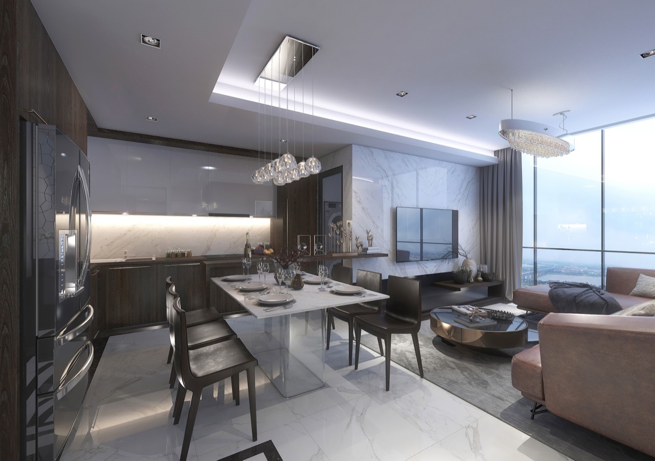 nha mau can ho sunshine diamond river