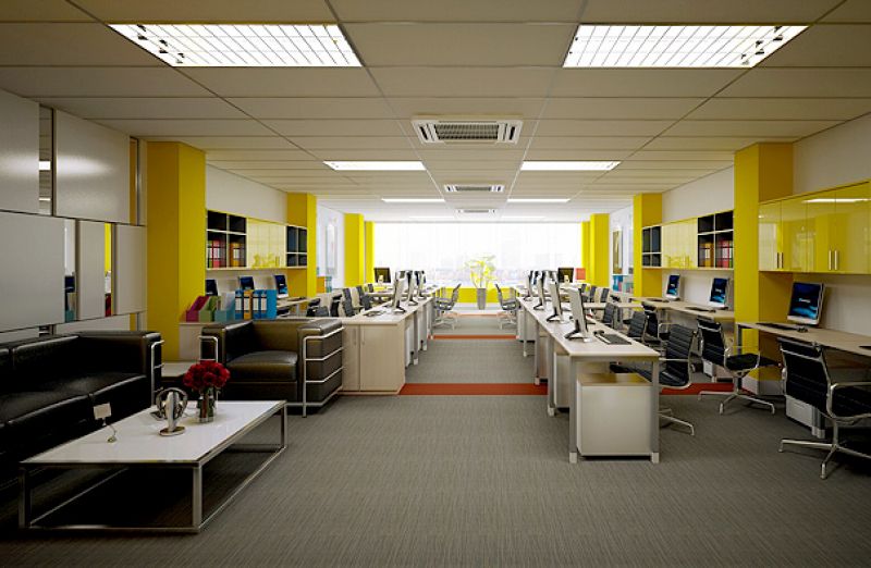 thiet ke van phong 100m2