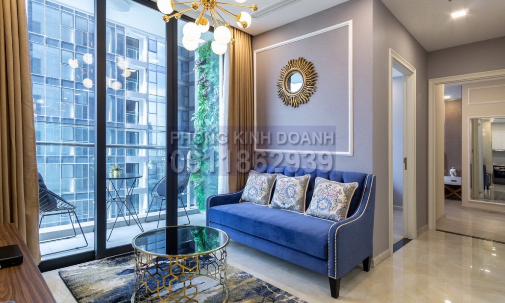 Vinhomes Golden River bán Aqua 1 căn hộ số 6 74m2 2 phòng ngủ view sông