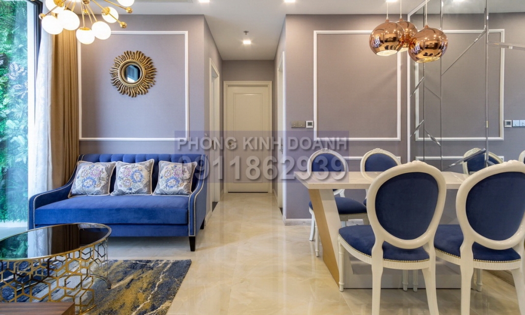 Vinhomes Golden River bán Aqua 1 căn hộ số 6 74m2 2 phòng ngủ view sông