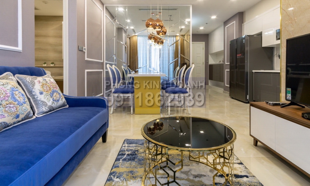 Vinhomes Golden River bán Aqua 1 căn hộ số 6 74m2 2 phòng ngủ view sông