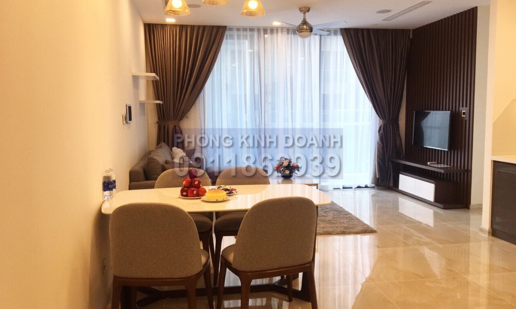 Vinhomes Golden River cho thuê view sông 2 phòng ngủ lầu 7 A2 nội thất xịn