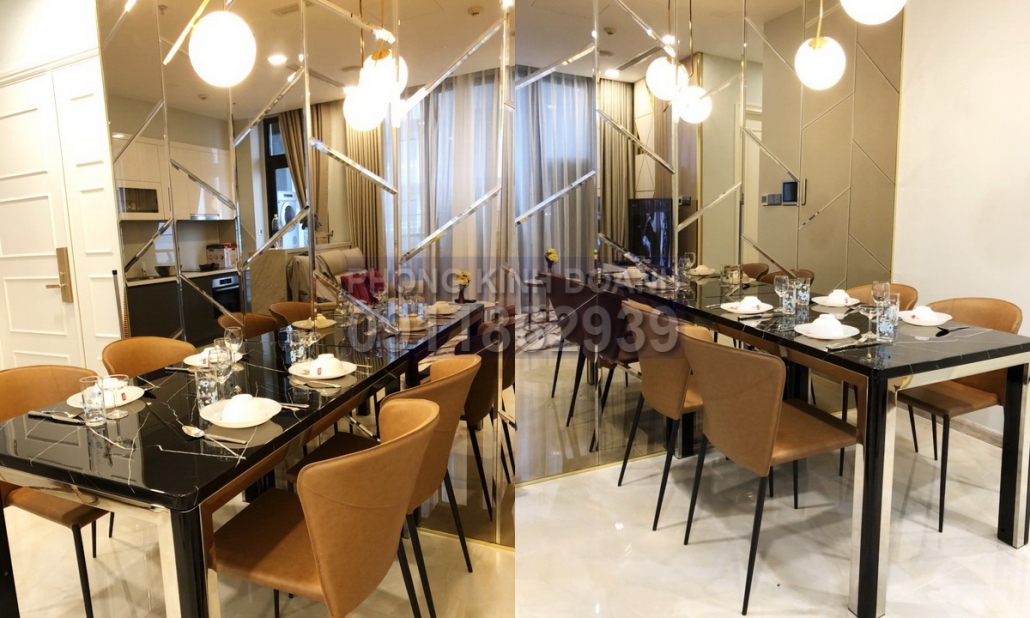 Vinhomes Golden River cho thuê view sông 2 phòng tầng 24 A3 nội thất đủ