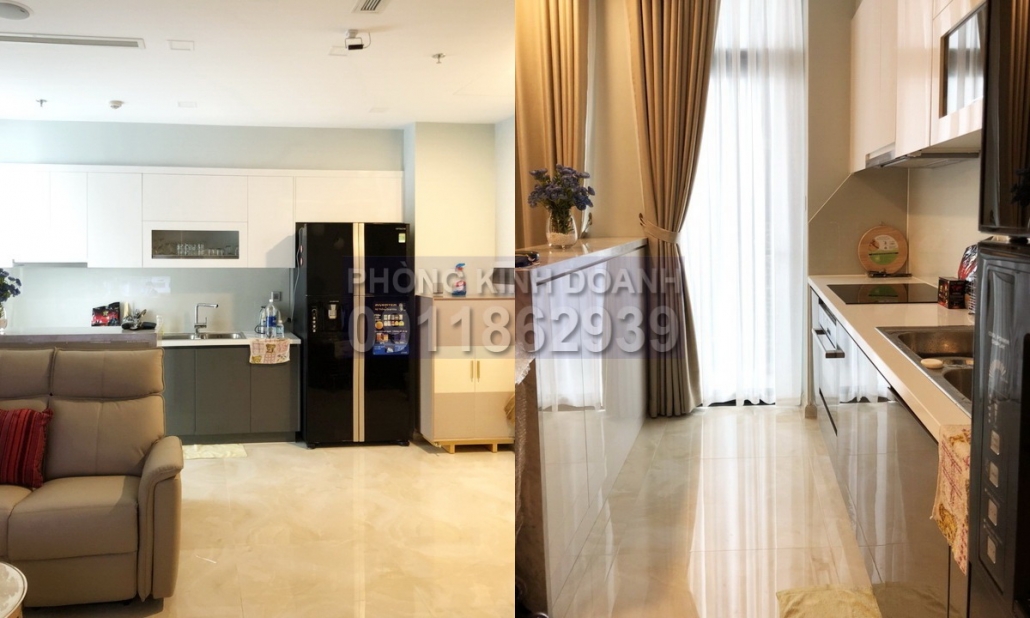 Vinhomes Golden River cho thuê view sông 2 phòng tầng 24 A3 nội thất đủ