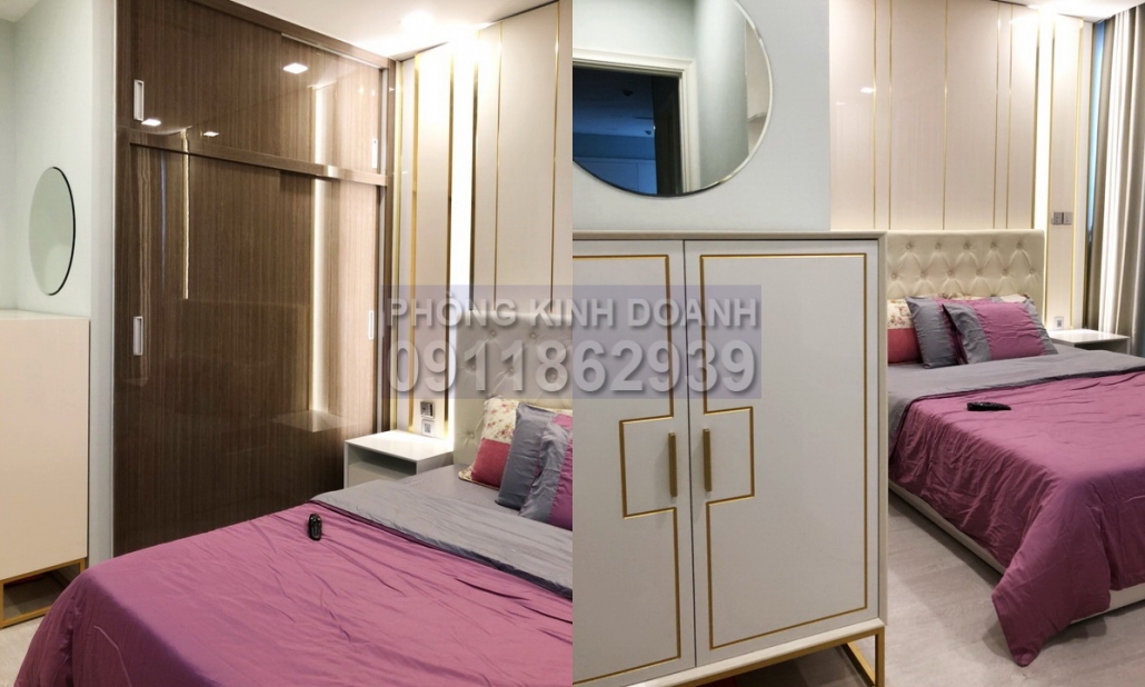 Vinhomes Golden River cho thuê view sông 2 phòng tầng 24 A3 nội thất đủ