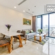Căn hộ Vinhomes Golden River cho thuê tầng 20 A3 nhà đẹp 2 phòng view L81